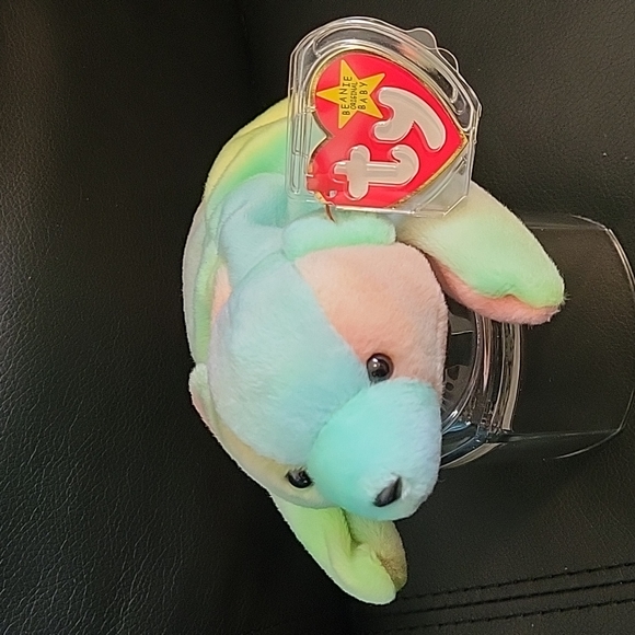 SOLD                  Beanie Baby Sammy, the tie-dyed bear 🐻 kids plush toy or - Picture 1 of 12